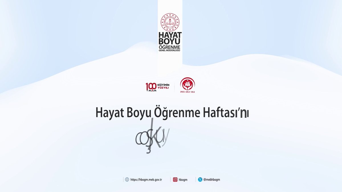 Millî Eğitim Bakanı Tekin: Hayat Boyu Öğrenme Haftası Kutlandı