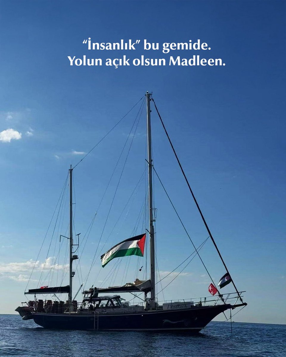 Özgürlük Filosu Koalisyonu'nun Gemisi Madleen Gazze'ye Ulaşmak İçin Yola Çıktı