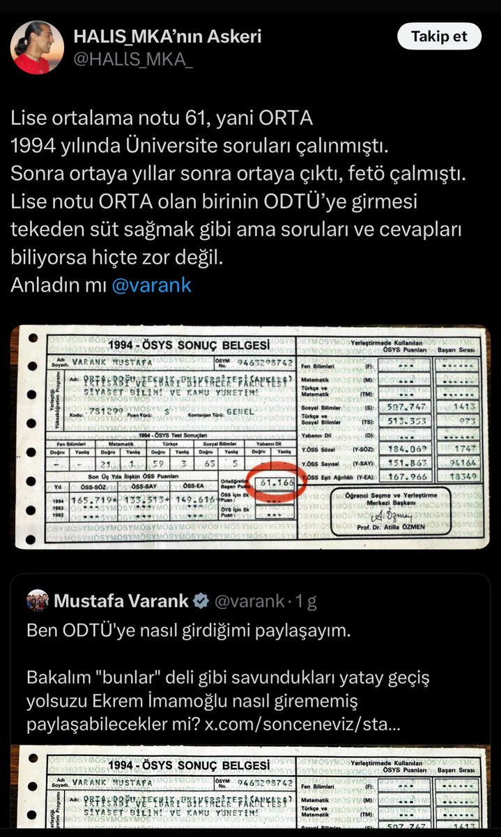 MKA Başarı Puanı ve Diploma Notu Arasındaki Fark Tartışma Yaratıyor