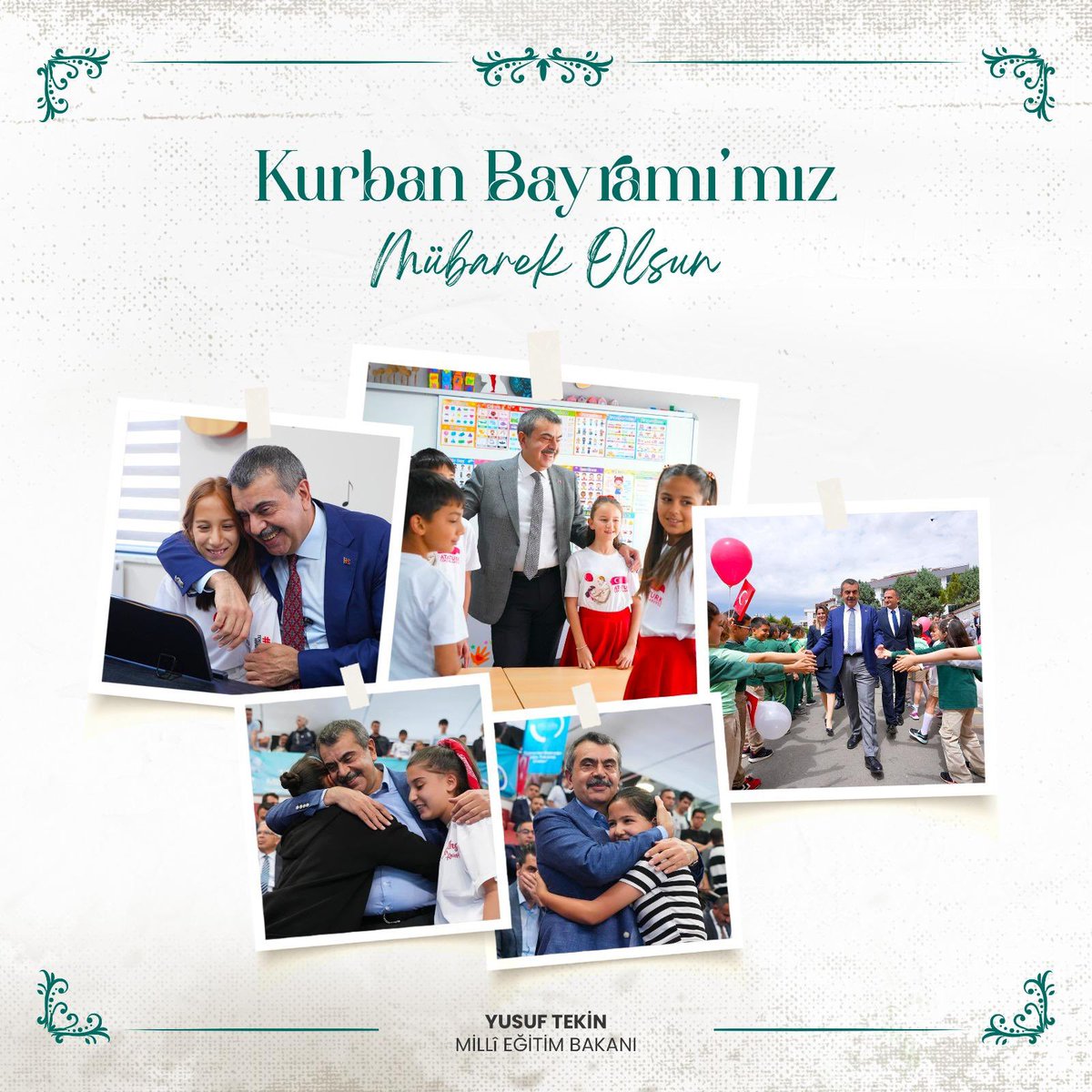 Millî Eğitim Bakanı Tekin: Kurban Bayramı, Manevi Bir Duraktır