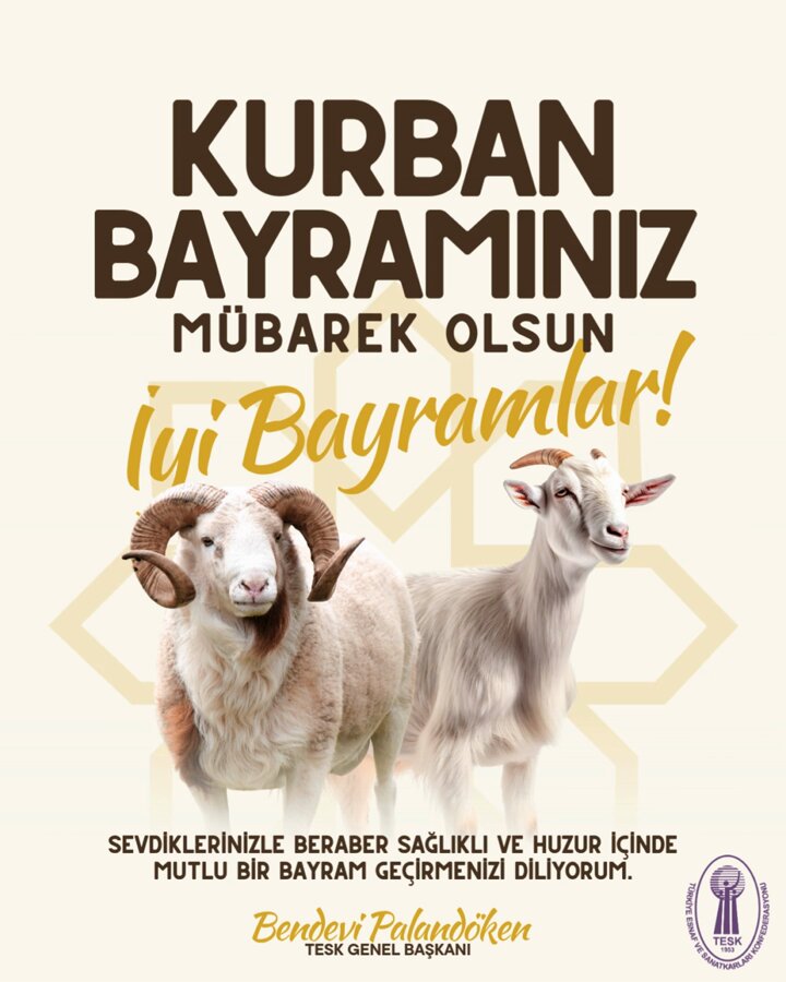 Bendevi Palandöken'den Kurban Bayramı Mesajı