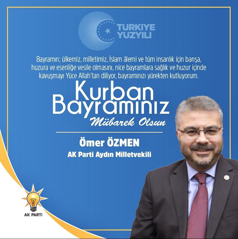 AK Parti Aydın Milletvekili Özmen'den Kurban Bayramı Mesajı