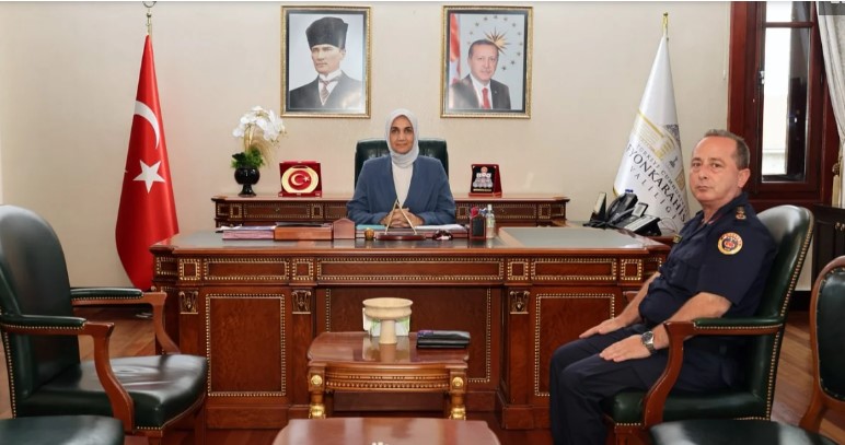 Rize İl Jandarma Komutanlığı’na Atanan Albay Çelebi, Vali Yiğitbaşı’na Veda Ziyaretinde Bulundu