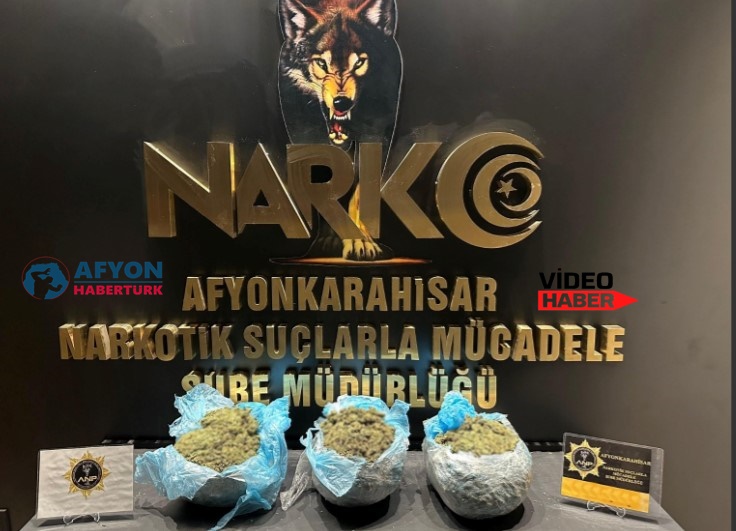 Afyonkarahisar’da Uyuşturucu Operasyonu: 3 Kilo 750 Gram Uyuşturucu Ele Geçirildi