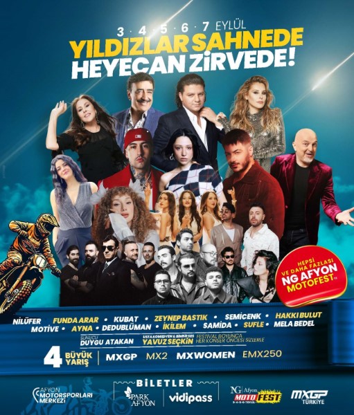 NG AFYON MOTOFEST’TE MÜZİK, ŞOV VE EĞLENCE BİR ARADA