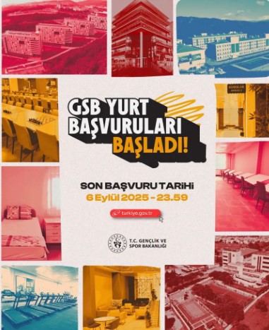 GSB Yurt Başvuruları Başladı