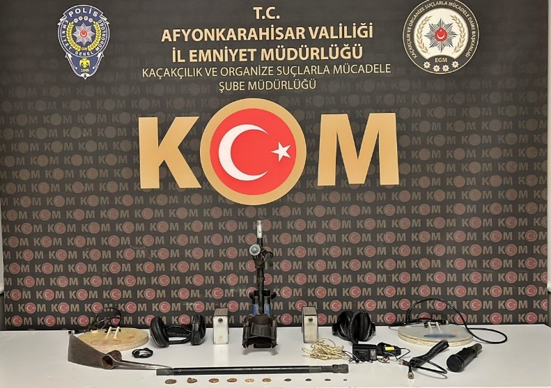 Afyonkarahisar’da tarihi eser operasyonu: 3 şüpheliye adli işlem