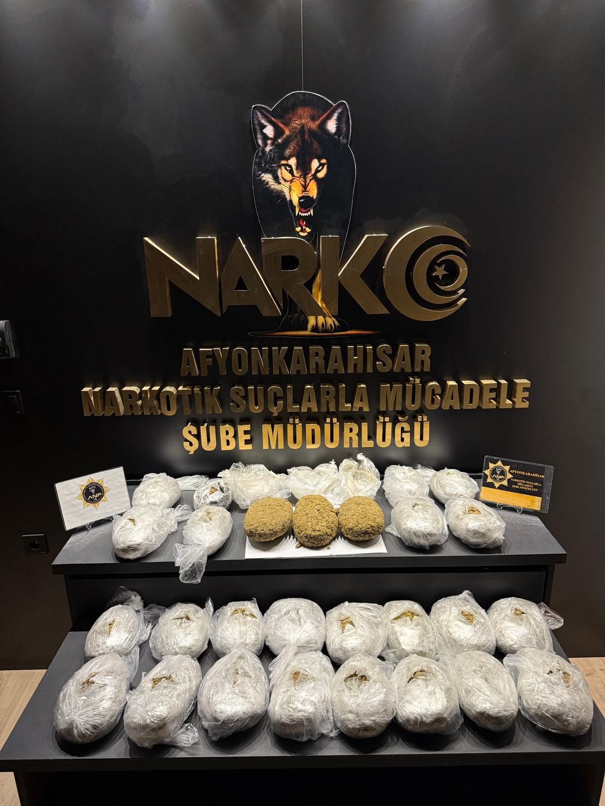 Afyon’da 11 Kilo 500 Gram Uyuşturucu Ele Geçirildi: 1 Kişi Tutuklandı