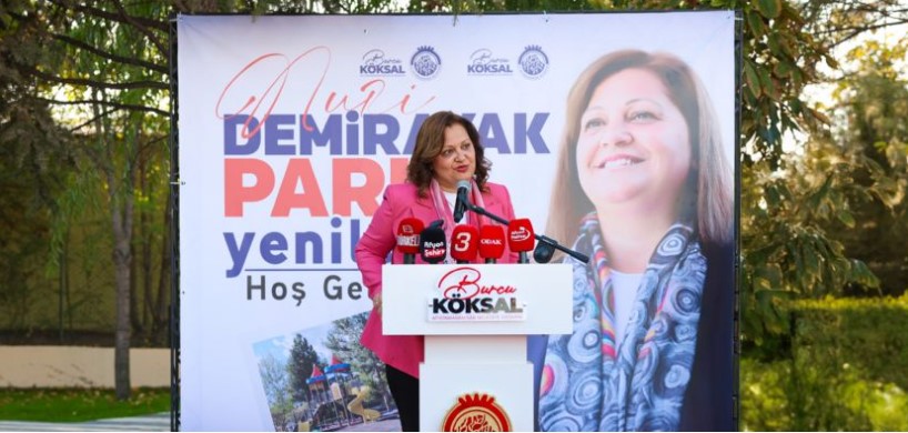 NURİ DEMİRAYAK PARKI YENİLENEN YÜZÜYLE HİZMETE AÇILDI