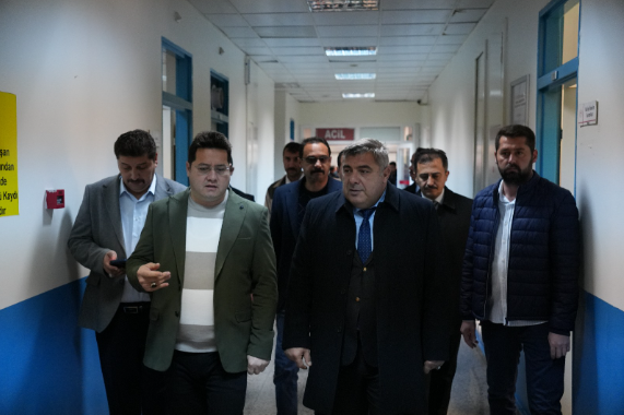 Kaymakam ARIKAN ve Başkan AYNACI’dan Yaralılara Geçmiş Olsun Ziyareti