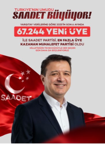 TÜRKİYE’NİN UMUDU SAADET BÜYÜYOR!