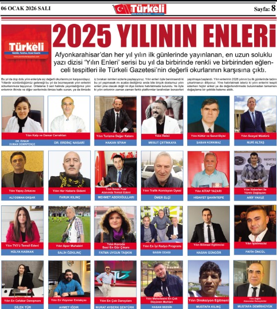 2025 YILININ ENLERİ AÇIKLANDI.