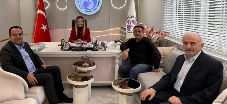 Rahmiye Sare Palalı Teknik Koleji Kurucusu Önder Artuk ve Okul Müdürü İbrahim Çakal, Kardelen Kaya Özel Eğitim ve Rehabilitasyon Merkezi’ni ziyaret.