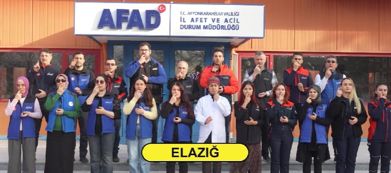 Kahramanmaraş merkezli depremlerin yıl dönümünde, afetin doğrudan etkilediği 11 il Afyonkarahisar’da düzenlenen törende işaret diliyle anıldı.