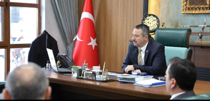 Başkan Öztaş, tan  Birim Müdürlerine Teşekkür.